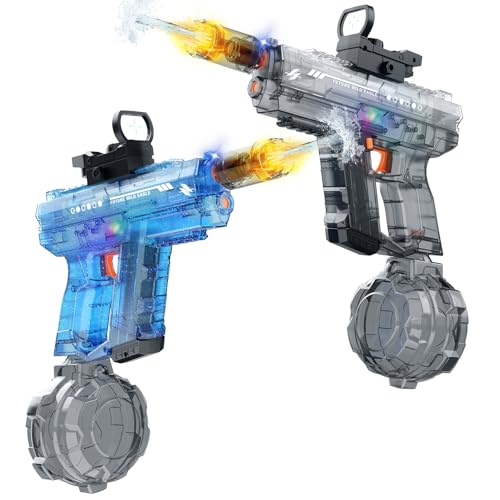 Vmiya Electric Water Gun 2 Pack for Adults and Kids Light Up Automatic Squirt Gun Watergun 800CC Large Capacity 2633 FT Long Range Summer Outdoor Beach Pool Party Toy Gift - Image 1