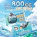 Vmiya Electric Water Gun 2 Pack for Adults and Kids Light Up Automatic Squirt Gun Watergun 800CC Large Capacity 2633 FT Long Range Summer Outdoor Beach Pool Party Toy Gift - Image 3