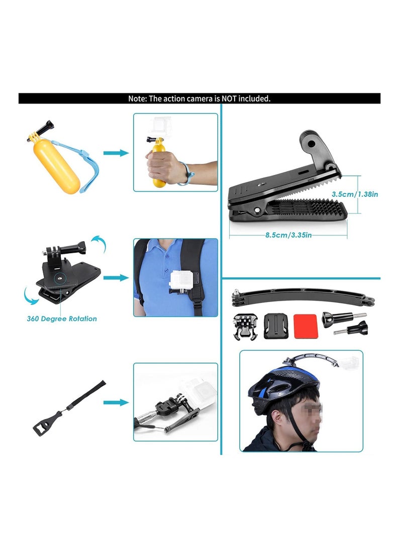 50 في 1 مجموعة ملحقات Gopro لكاميرا GoPro Hero4 Session Hero1 2 3 3 وكاميرات رياضية خارجية أخرى - Image 4