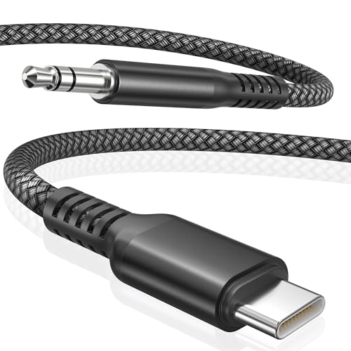 Elebase Samsung Galaxy S25 S24 Aux Cord 4FT,USB C Aux Cable,Type C to 3.5MM Jack Audio Adapter Auxiliary Cord for Z Fold Flip 7 6 5 FE,S23 S22 25 24 23 Ultra,Tab S8 S9 S10 S10+,A25,A34 A35,A53 A54 A55 - Image 1