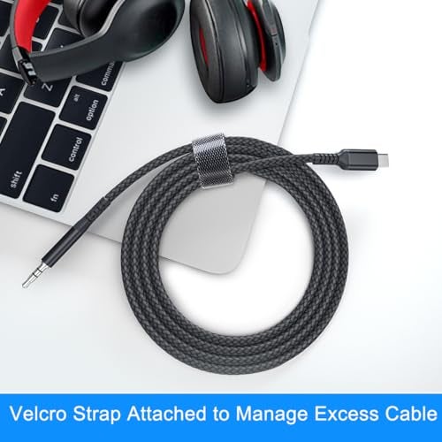 Elebase Samsung Galaxy S25 S24 Aux Cord 4FT,USB C Aux Cable,Type C to 3.5MM Jack Audio Adapter Auxiliary Cord for Z Fold Flip 7 6 5 FE,S23 S22 25 24 23 Ultra,Tab S8 S9 S10 S10+,A25,A34 A35,A53 A54 A55 - Image 4