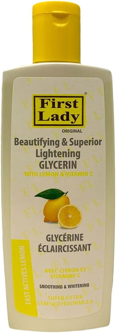 First Lady Skin Beautifying Superior Brightening Glycerin 200ml with Lemon Kojic Acid Vitamin C dark spot melanin melsama glow up