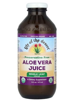 Lily Of the Desert Aloe Vera Juice Whole Leaf Filtered 16 fl oz (473 ml) 