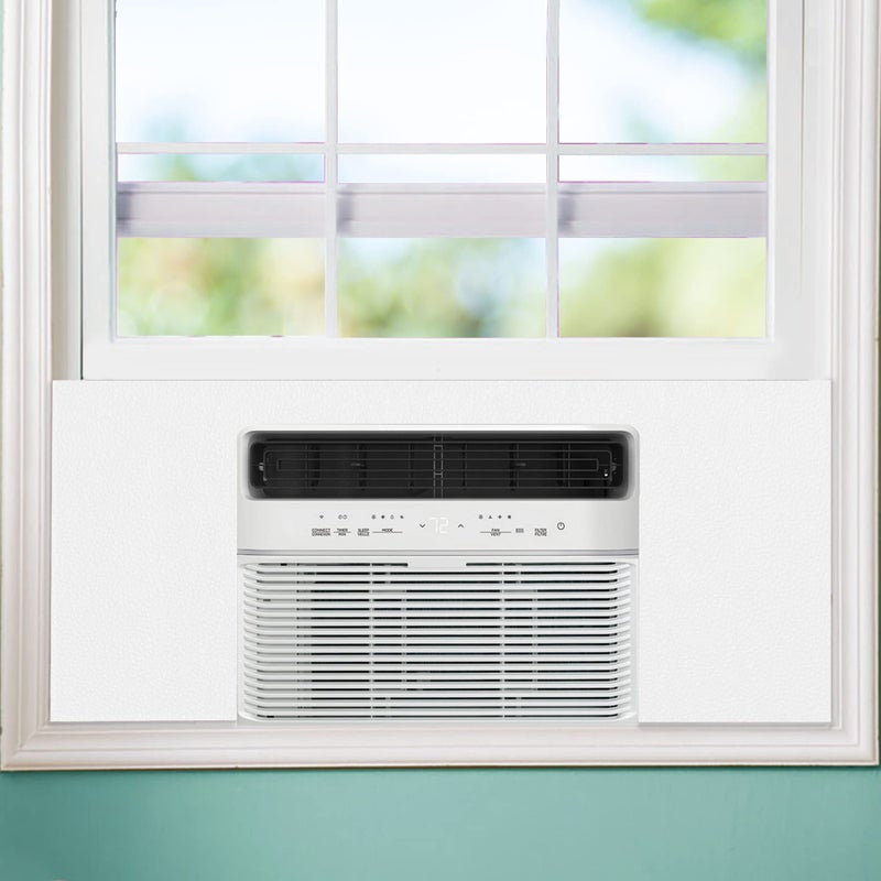 Flehomo Window AC Side Panel Full Surround Insulation Window Air Conditioner Foam Panels Insulated Side Panels Kit for Window AC Units for Winter and Summer White