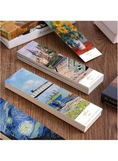 جمورو 30 قطعة من الإشارات المرجعية الورقية لـ Van Gogh Art Works لمحبي الكتب، مجموعة الإشارات المرجعية المطبوعة الشهيرة في صندوق  - Image 3