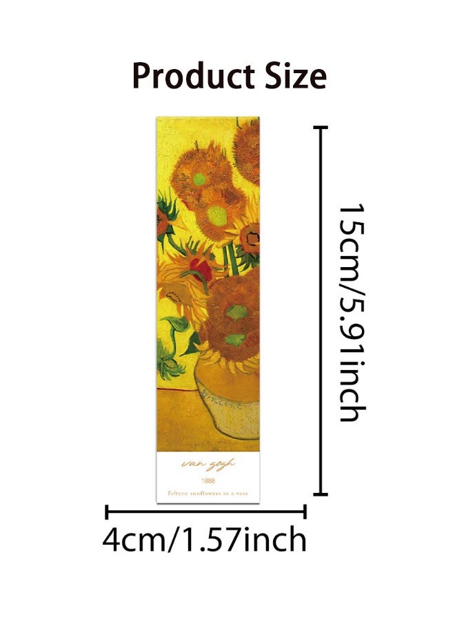 GMORO 30PCS Van Gogh Art Works Paper Bookmarks for Book Lovers, Boxed Famous Print Bookmarks Set  - Image 4
