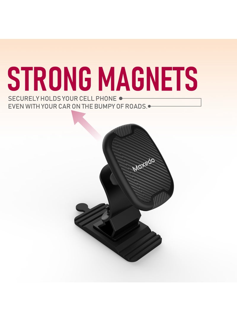 Moxedo Moxedo Magnetic Car Mount Dash Phone Holder 360° Rotation One Hand Operation  - Image 2