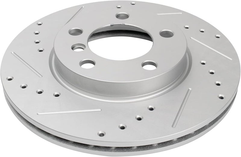 TRQ Front Performance Brake Rotors Set Premium G-Coated Compatible with 2011-2016 Mini Cooper Countryman 2013-2016 Cooper Paceman - Image 4