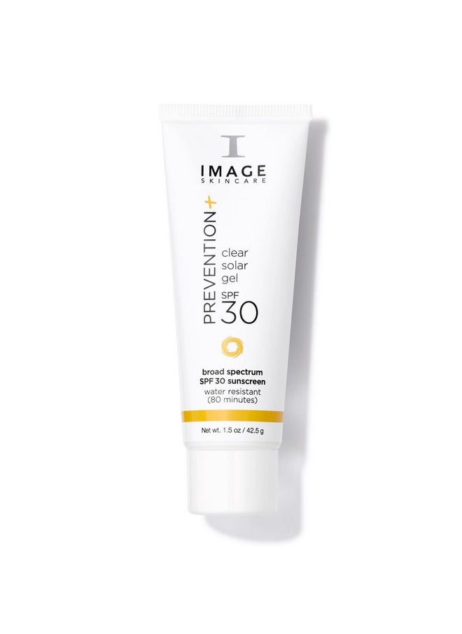 IMAGE SKINCARE - IMAGE Skincare, PREVENTION+ Clear Solar Gel SPF 30 Sunscreen, Broad Spectrum, Transparent Weightless Finish and No White Cast, Perfect Travel Size, 1.5 oz - Image 1