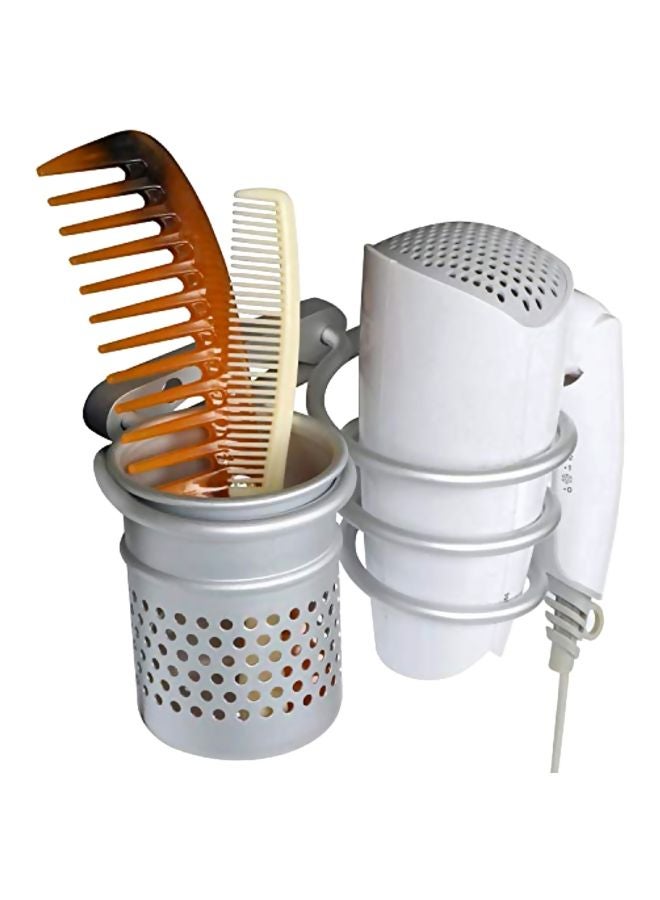 سام يونج مجفف شعر وحامل فرشاة فضي 5.2x4.7x8.5بوصة - Image 2