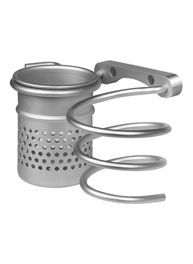 سام يونج مجفف شعر وحامل فرشاة فضي 5.2x4.7x8.5بوصة - Image 1