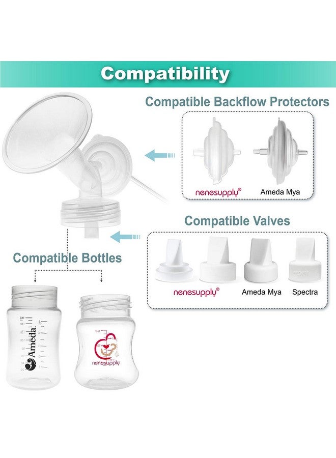 نينس سابلاي شفة Nenesupply مقاس 24 مم متوافقة مع مضخات الثدي Ameda MYA Ameda MYA Pro. غير مصممة لمضخات Ameda MYA Joy. ليست قطع مضخة Ameda الأصلية. ليست قطع مضخة Ameda الأصلية. استبدل شفة Ameda MYA. - Image 2