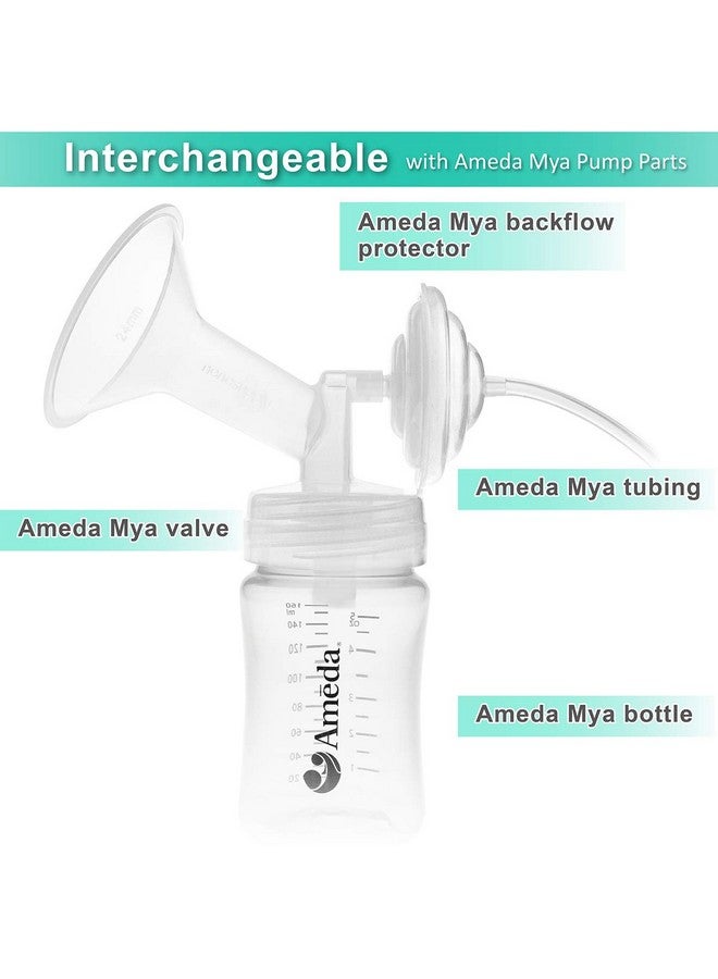 نينس سابلاي شفة Nenesupply مقاس 24 مم متوافقة مع مضخات الثدي Ameda MYA Ameda MYA Pro. غير مصممة لمضخات Ameda MYA Joy. ليست قطع مضخة Ameda الأصلية. ليست قطع مضخة Ameda الأصلية. استبدل شفة Ameda MYA. - Image 3