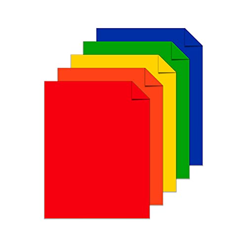 Astrobrights Colored Cardstock, 8.5" x 11", 65 lb/176 gsm, "Primary" 5-Color Assortment, 5 Individual Packs of 50 Assorted Sheets - 250 Sheets in total (20401) - Image 3