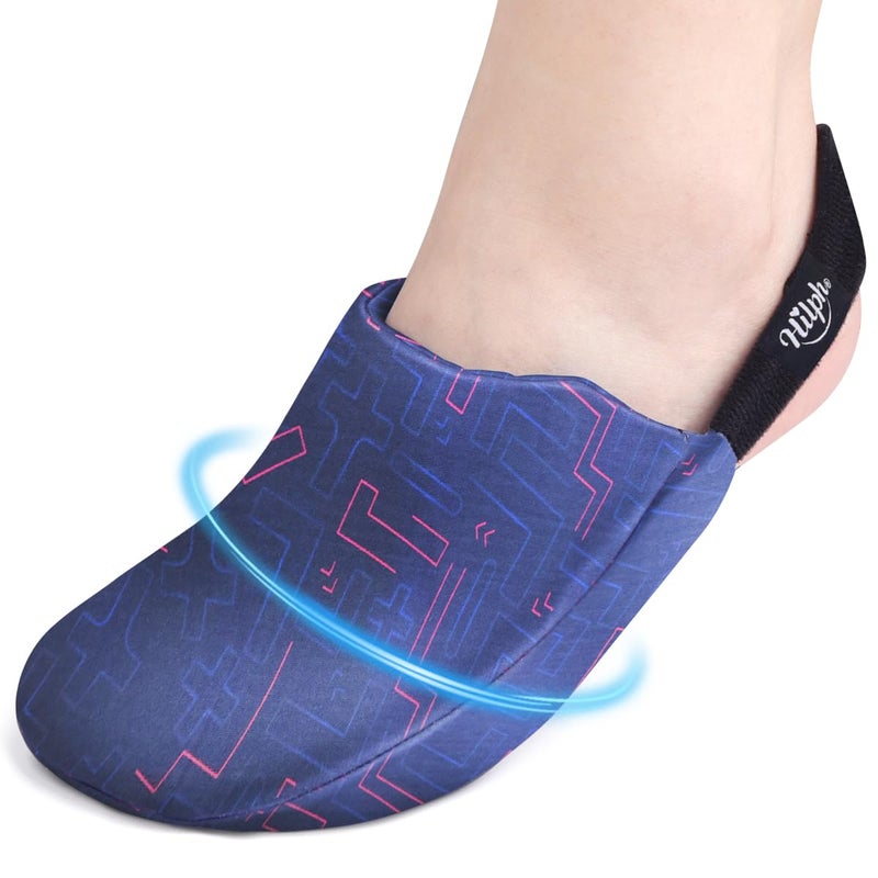 Hilph Foot Toes Ice Pack Wrap for Broken Toes Surgery Recovery Wearable Forefoot Gel Ice Pack Cold Therapy Ice Sock with Strap for Hammer Toe Injuries Gout Single Blue