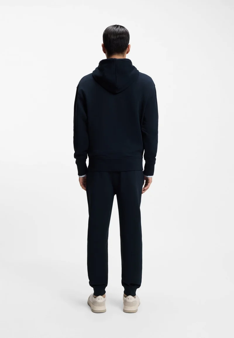 BOSS Cotton-terry tracksuit set with contrast logos