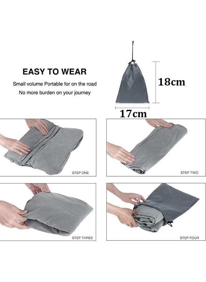 Arabest Inflatable Travel Foot Rest Pillow,Portable Inflatable Toddler Airplane Bed,Leg Rest Pillow Adjustable Height for Kids & Adults,Suitable for Airplane,Train,Home,Office(Grey, 1pack)  - Image 4