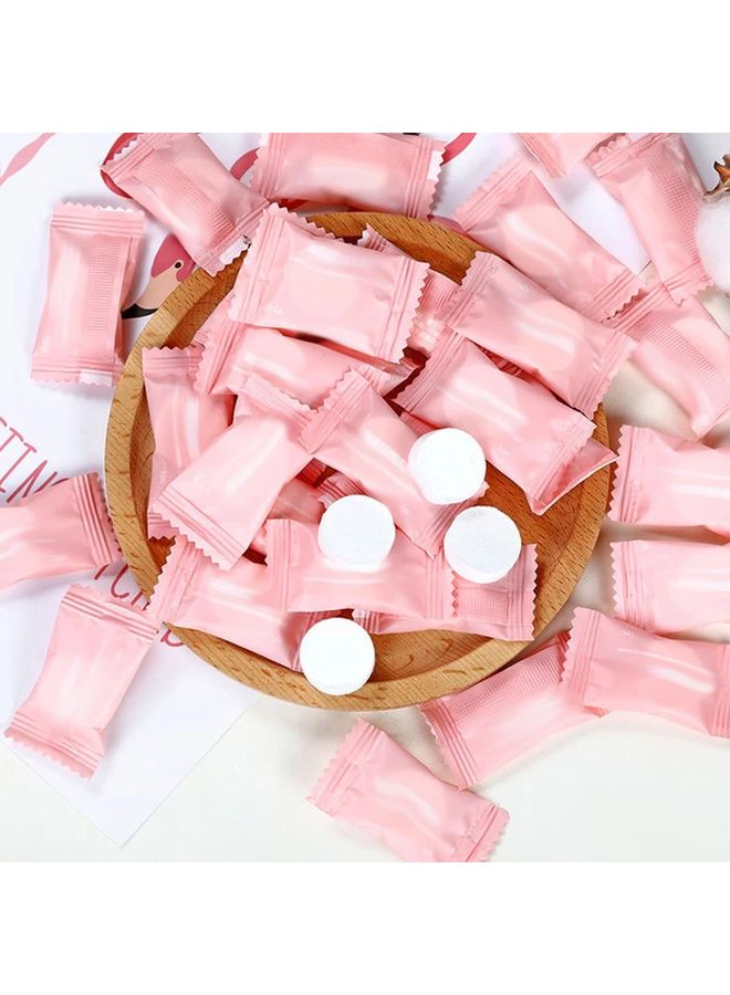 Value Pack 100pcs Compressed Disposable Towel Portable Travel Facial Wet Wipes - Image 2