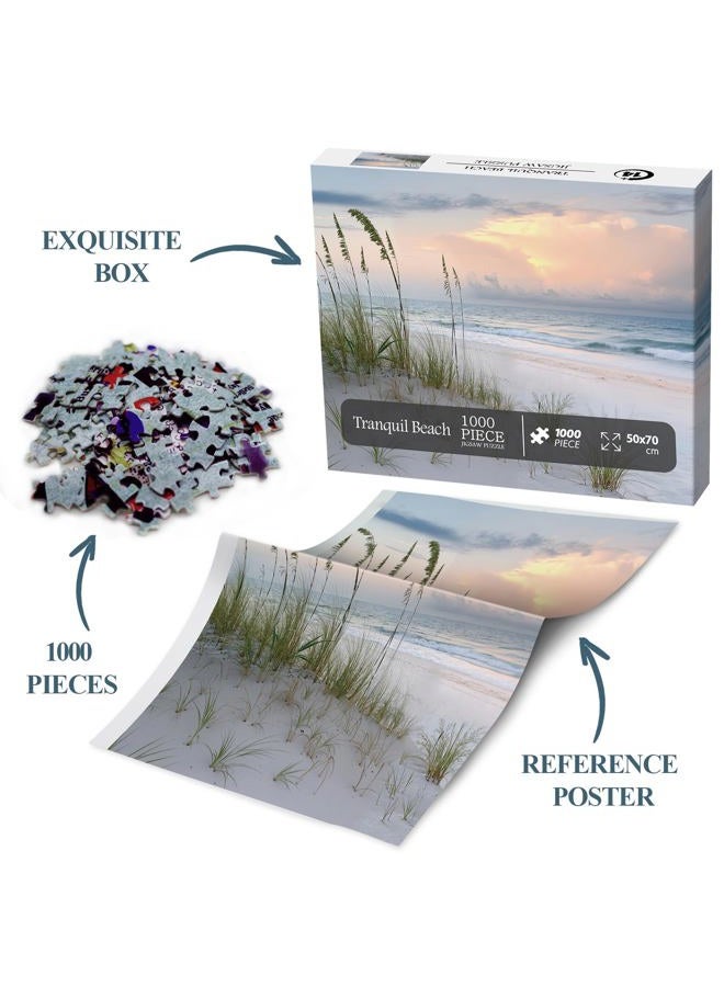 BBOLDIN Beach Ocean Puzzle for Adults 1000 Piece, Summer Sunset Landscape Jigsaw Puzzle Nature, Hawaii Sea Challenging Puzzle as Home Decor - Image 5