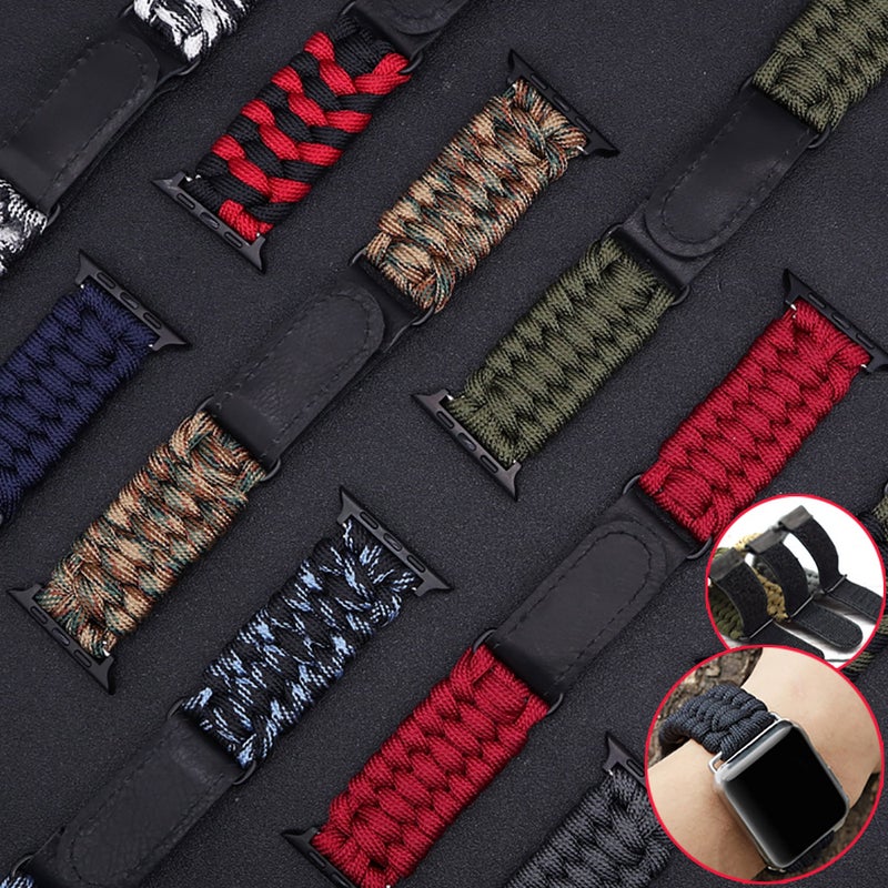 apple watch Umbrella Rope Braided Nylon Sport watch Band iwatch38/42/40/44mm - Image 4