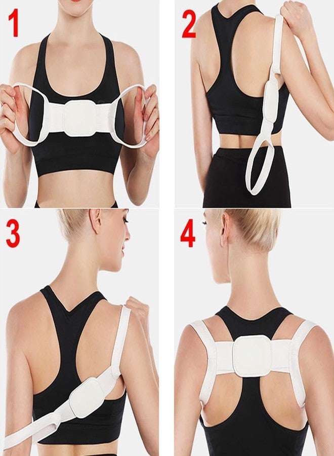 HEVIR polyester Adjustable Posture Corrector for All Ages - Unisex Back Shoulder Brace for Spine Support, Relieves Neck & Shoulder Pain - Freesize Orthotic Belt for Better Posture & Health - Image 2