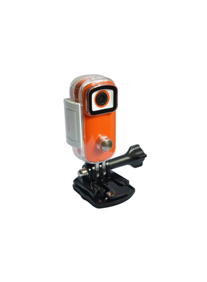 Generic SJCAM Action Camera 4K HD Outdoor Finger-Pointing Camera Anti-Vibration Waterproof Motorcycle Dash Cam High-Speed Photography-Color:C100 2k Orange Red  - Image 1