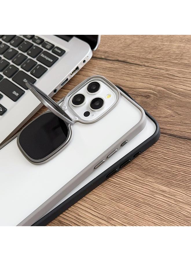 اس-توب جراب لهاتف iPhone 15 Plus مع حامل معدني للنظارات الشمسية من مادة TPU + جراب هاتف من الكمبيوتر الشخصي - Image 5