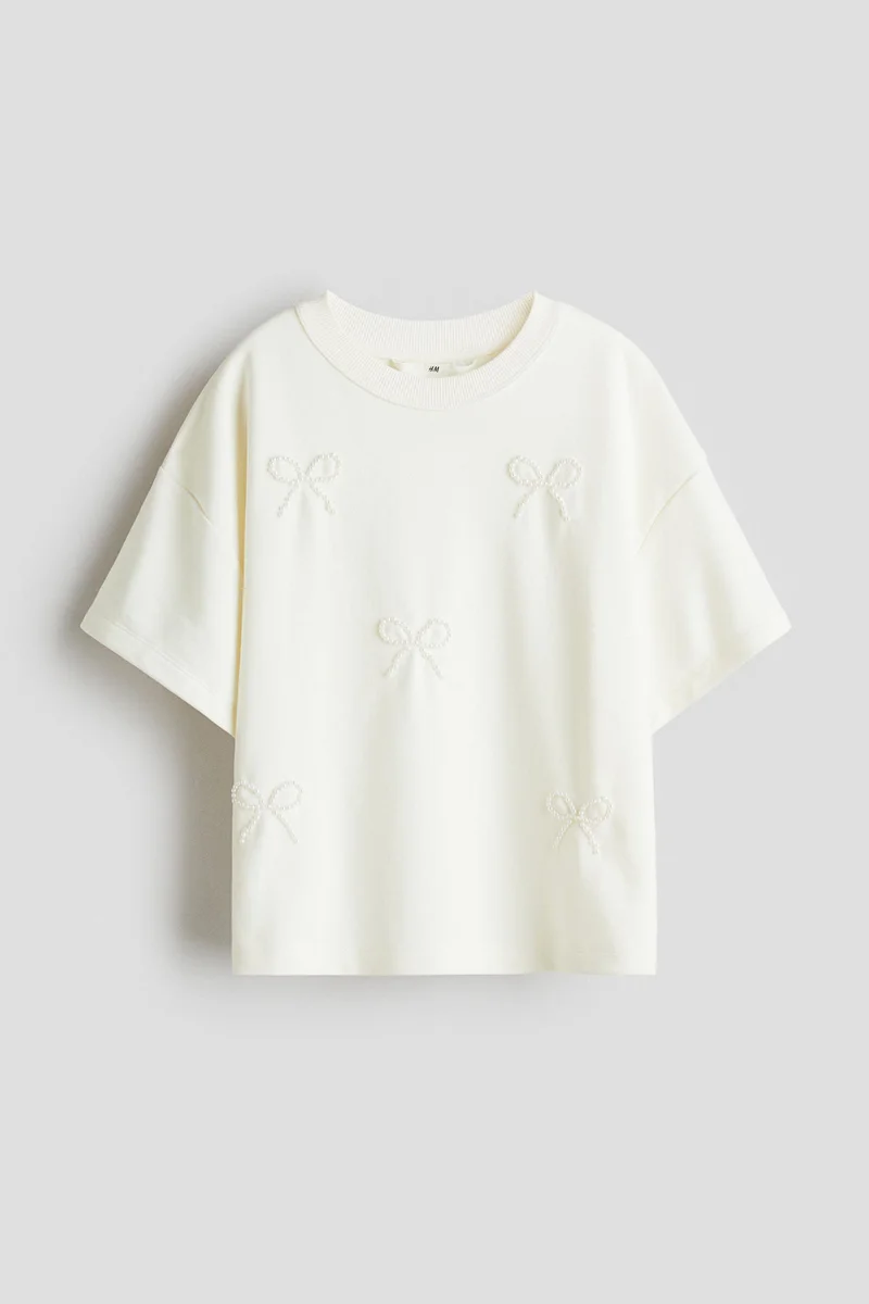 H&M Loose-fit motif-detail T-shirt