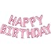 TOTAFAM Happy Birthday Balloons Banner Foil Balloon Personalized Name Letters Balloons Sign Birthday Party Decorations for Women Men Boys Girls Pink - Image 3