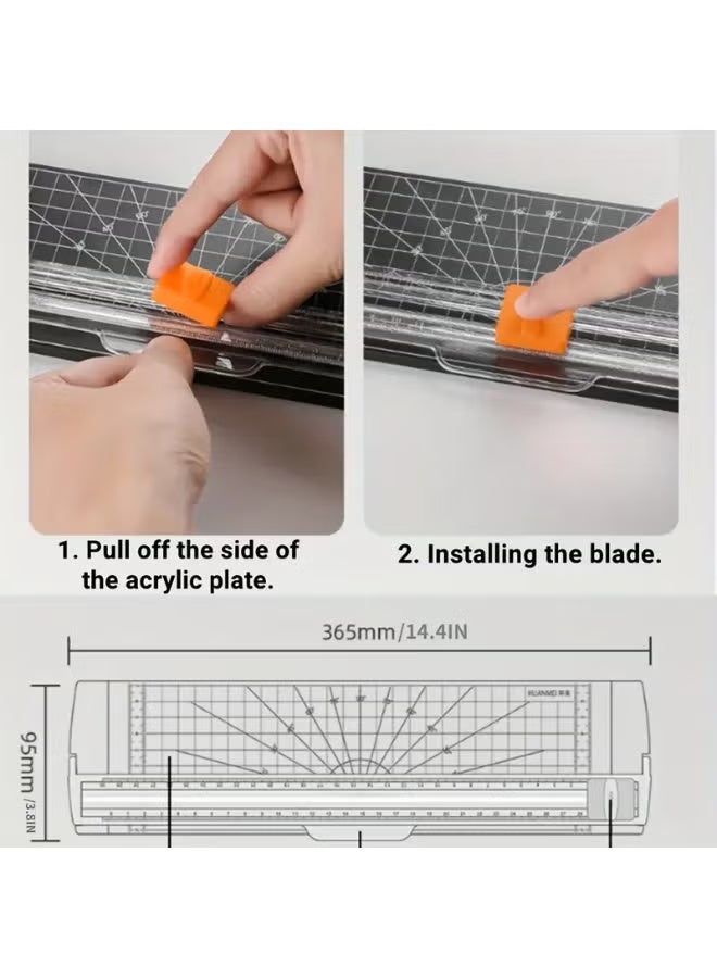 Arabash Portable Paper Cutter for A4/A5 Sizes, Ideal for Trimming Photos And Creating Cards - Image 4