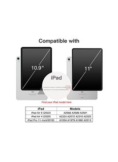 Jetech Magnetic Case For Ipad Air 5 4 2022 2020 5Th 4Th Generation 10.9 Inch Ipad Pro 11 2018 Support 2Nd Pencil Charging Magnetic Attachment Slim Tablet Cover Black  - Image 3