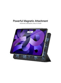 Jetech Magnetic Case For Ipad Air 5 4 2022 2020 5Th 4Th Generation 10.9 Inch Ipad Pro 11 2018 Support 2Nd Pencil Charging Magnetic Attachment Slim Tablet Cover Black  - Image 2