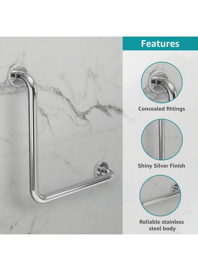 Plantex L-Shape Bathroom Handle for Senior Citizen/Grab Bar for Toilet/Support for Elderly People - Stainless Steel, Pack of 1 (Chrome) - pzsku/Z9123443C93BE180ABEFBZ/45/_/1737721080/96403a1e-6b9e-4b9f-a00d-3a4ab4bba896