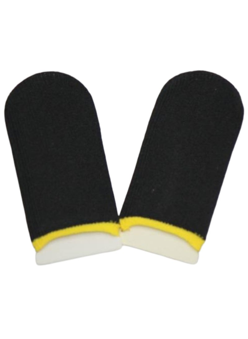 A COMBO of ONE PAIR (2 Pieces) of  Finger Sleeves for Sweat Proof Mobile & Console Gaming, Friction-less PUBG finger Sleeves for all touch screens, Stabiliser & Protector for thumb sleeves gaming & Desk Phone Holder, Folding Mobile Phone Holder, Multi-Angle, Universal Desk Stand for All Mobile Phones  - Image 3