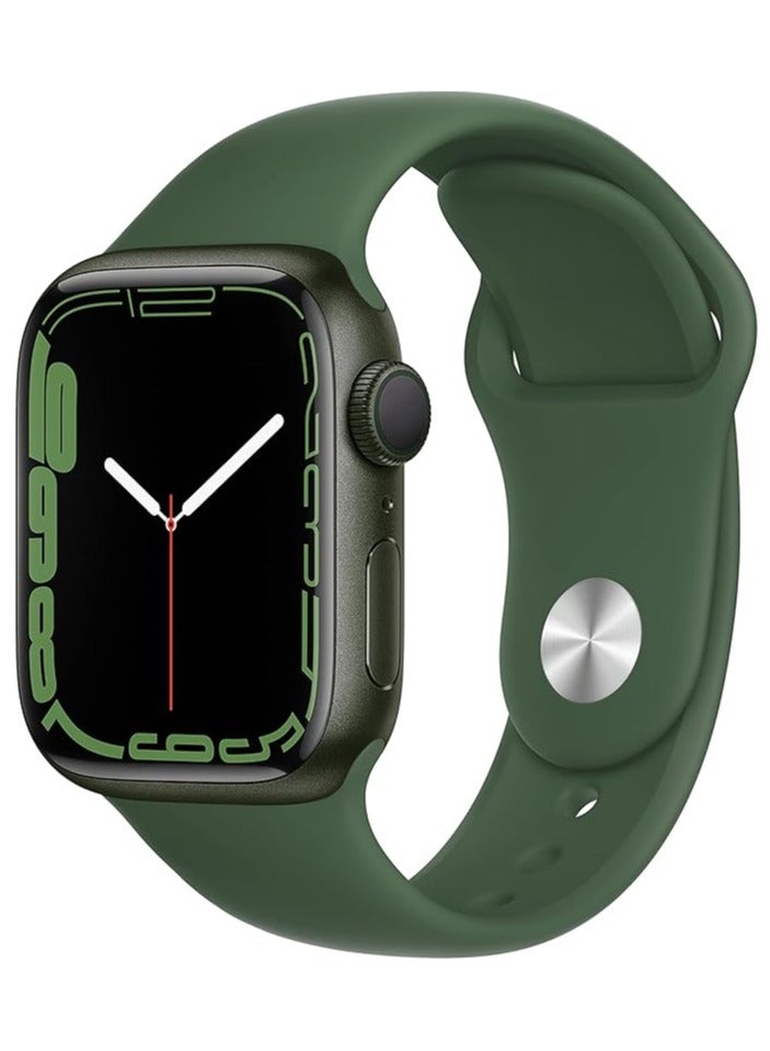 Watch Silicone Watch Band Compatible with Apple Watch 42mm 44mm 45mm 46mm 49mm – Soft Sport Replacement Strap for Apple Watch Ultra, SE, Series 9/8/7/6/5/4 – Green - Image 1