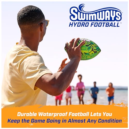SwimWays Hydro Waterproof Football Outdoor Games for Adults and Kids Swimming Pool Accessories and Pool Party Games925 Inches Orange - Image 5