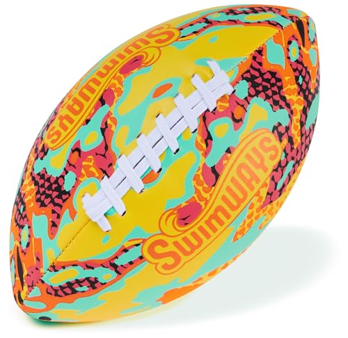 SwimWays Hydro Waterproof Football Outdoor Games for Adults and Kids Swimming Pool Accessories and Pool Party Games925 Inches Orange - Image 1