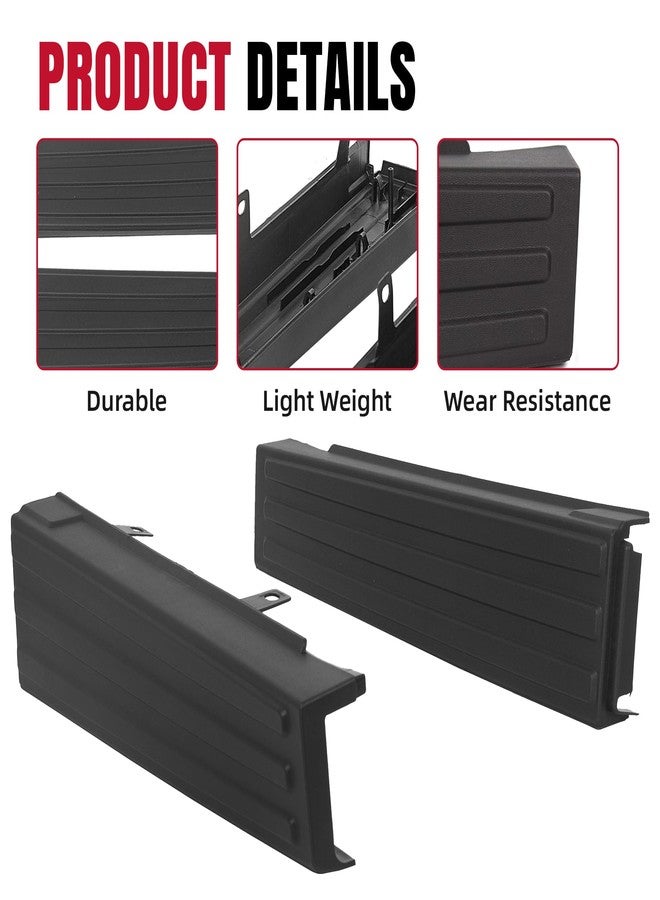 HECASA Flex Step Side Tailgate Molding End Cap Covers Compatible with 2009-2014 Ford F150 Right+Left Black Pair 2PCs Replace for 9L3Z-9941018-AA & 9L3Z-9941019-AA - Image 5