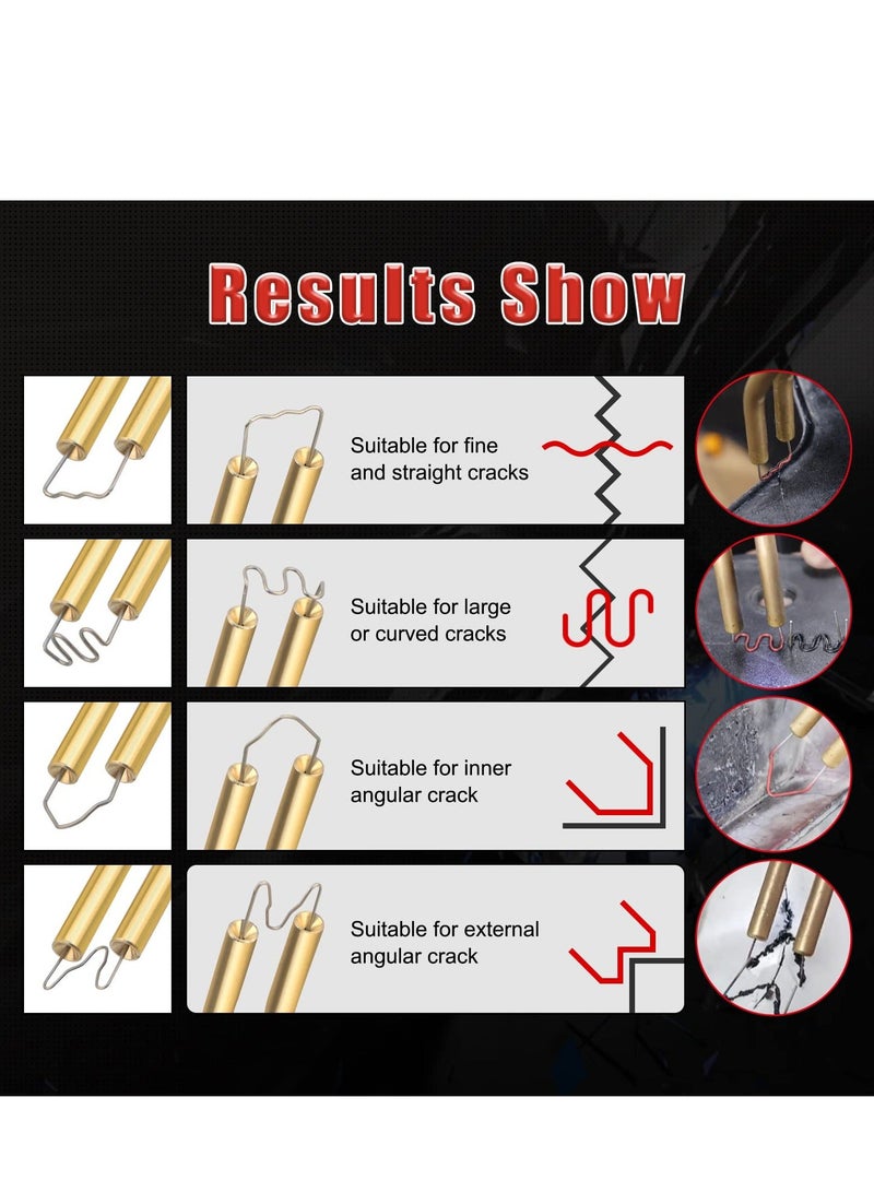 Hot Stapler Plastic Welder Repair Kit Multiple Types Staples Suitable for Various Welding Environment with 400 Staples - Image 5