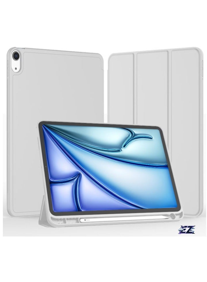 ELTRAZONE iPad Air 13 Inch Case M2 2024 – Smart iPad Case with Pencil Holder, Supports Pencil Pro and Pencil (USB-C), Touch ID Compatible, Auto Wake/Sleep Function – Durable, Stylish Protection for iPad Air 2024 - Image 1