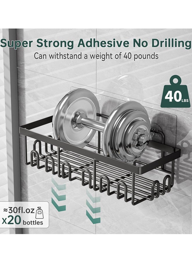 فيب هوم علبة 5 حمّام مع حامل الصابون وفرشاة الأسنان، رافع التوابل، منظّم من الفولاذ المقاوم للصدأ لمنظّم الحمّام والتخزين، لا يوجد ثقب في الحائط مثبّت حامل الحمّام للمطبخ المنزلي - Image 3