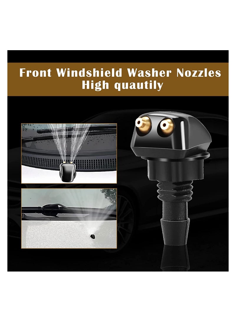 8 PCS Windshield Washer Nozzles, 8mm & 9mm Front Sprayers for Trucks and Cars, 4-Hole Design Compatible with Ford, Honda, Chrysler, Subaru, BMW, Buick. - Image 5