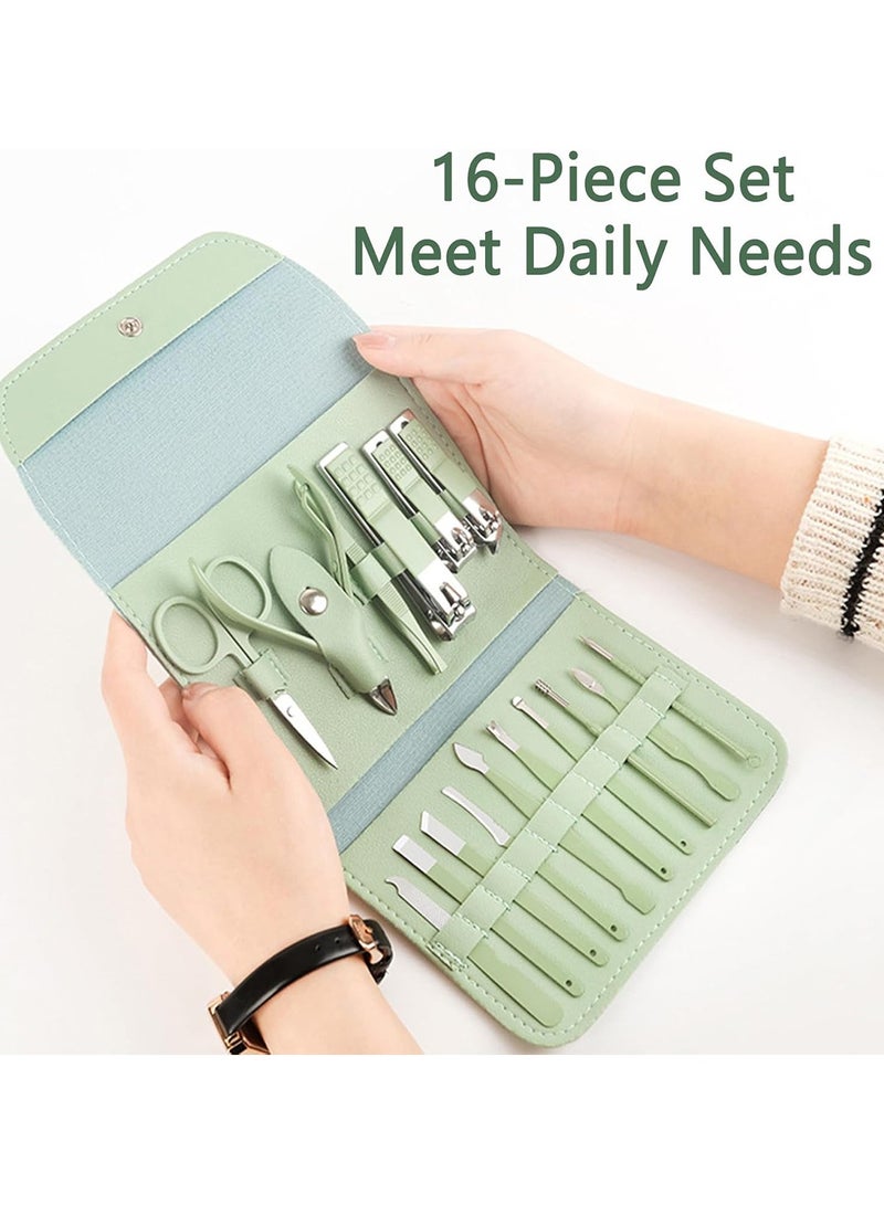 Generic 16 in 1 Nail Clippers Set Stainless Steel Pedicure Kit Nail Care Kit With Portable Travel Case for Home Workplace Outdoor Travel  - Image 4