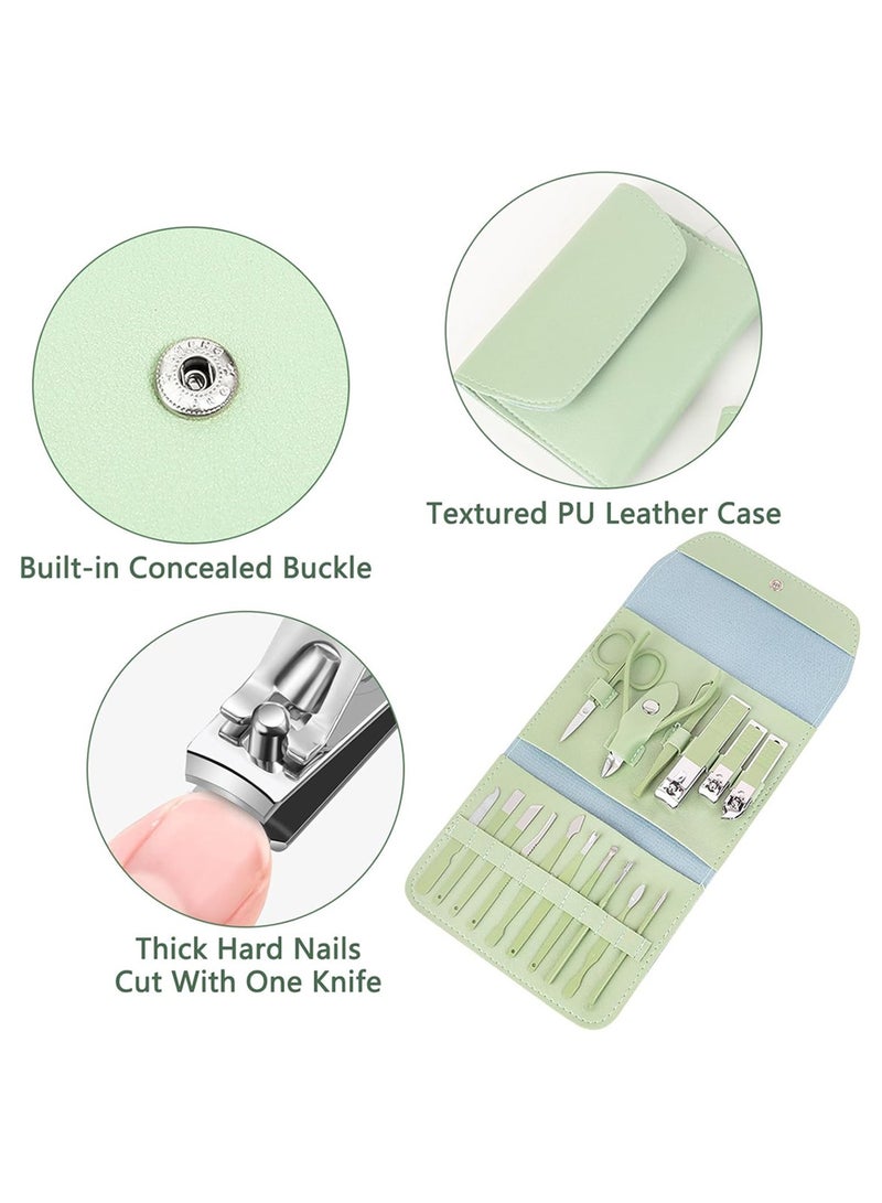 Generic 16 in 1 Nail Clippers Set Stainless Steel Pedicure Kit Nail Care Kit With Portable Travel Case for Home Workplace Outdoor Travel  - Image 2