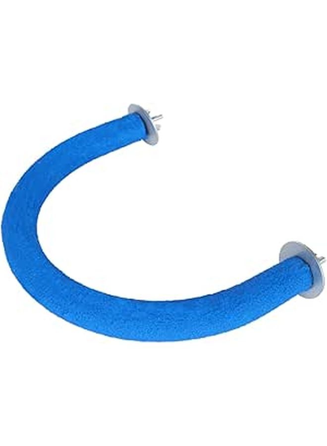 Blue U Shaped Parrot Grind Stick Climbing Stand for Cockatiels Parakeets Easy to Install - Image 1