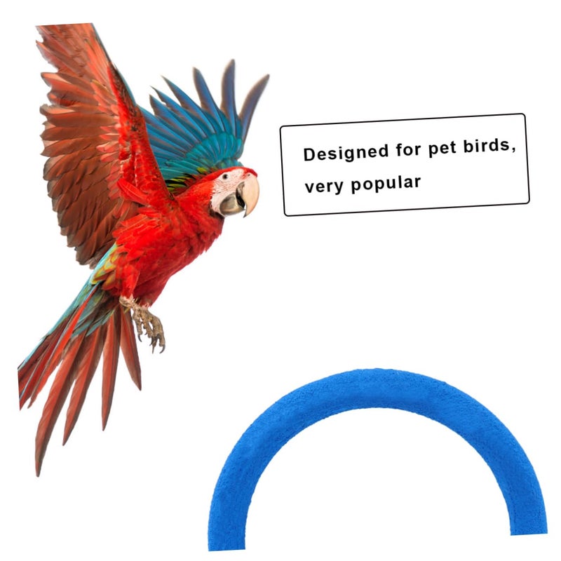 Blue U Shaped Parrot Grind Stick Climbing Stand for Cockatiels Parakeets Easy to Install - Image 4