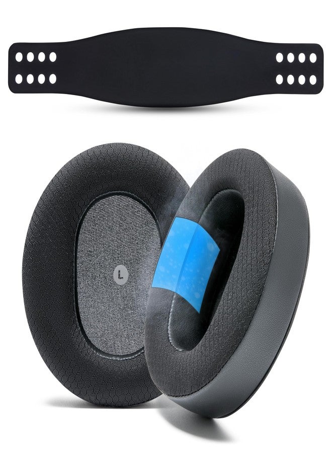 WC Mod Kit Maxwell - Cooling Gel Earpads + Silicone Headband for Audeze Maxwell for Xbox & PS5 by Wicked Cushions | Enhanced Comfort, Cooling & Durability | Black - Image 1