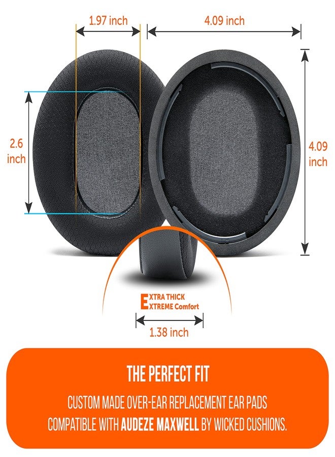 WC Mod Kit Maxwell - Cooling Gel Earpads + Silicone Headband for Audeze Maxwell for Xbox & PS5 by Wicked Cushions | Enhanced Comfort, Cooling & Durability | Black - Image 5