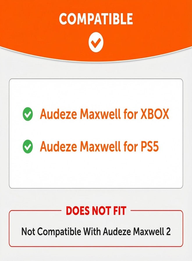 WC Mod Kit Maxwell - Cooling Gel Earpads + Silicone Headband for Audeze Maxwell for Xbox & PS5 by Wicked Cushions | Enhanced Comfort, Cooling & Durability | Black - Image 2
