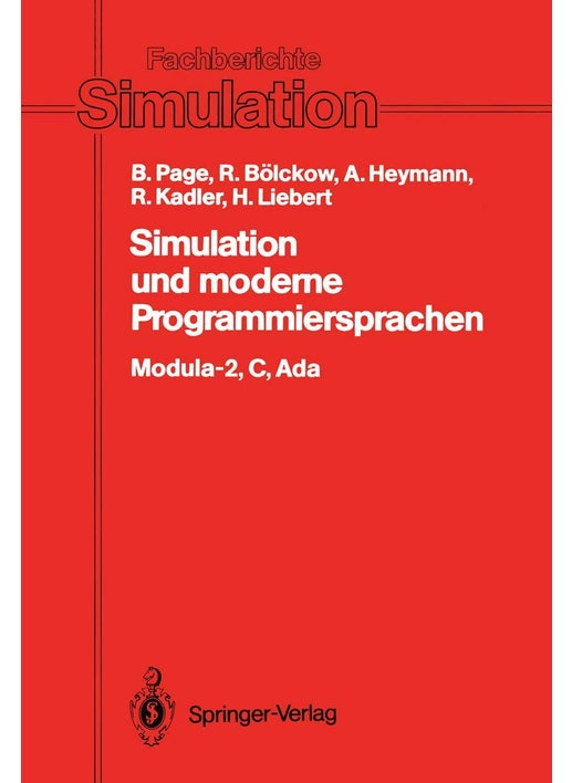 Simulation und moderne Programmiersprachen: Modula-2, C, Ada